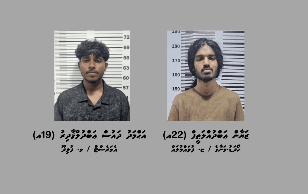 މަސްތުވާތަކެތީގެ ދެ މައްސަލައެއްގައި މާލެއިން ދެ ޒުވާނަކު ހައްޔަރުކޮށްފި