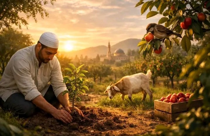 ގަސް އިންދުމަކީ ދެމިގެންވާ ޞަދަޤާތެއް: ތިމާވެށި ހިމާޔަތްކުރުމަށް އިސްލާމްދީން ދޭ އަހައްމިއްޔަތު