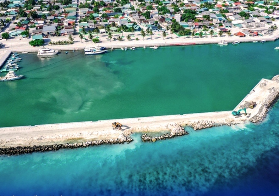 އިހަވަންދޫ ބަނދަރު ތަރައްގީކުރުމުގެ ބޮޑުބައެއް ނިމިއްޖެ