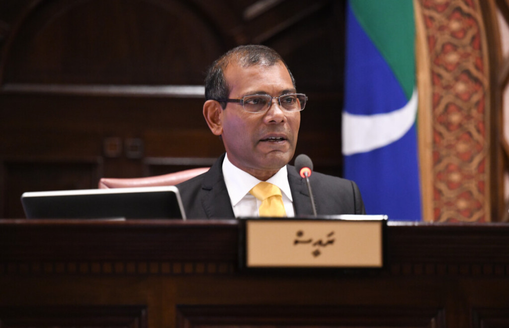 އައްޑޫގައި ދައުލަތެއް އުފަދަންޖެހޭކަމަށް ދޭހަވާގޮތަށް ރައީސް ނަޝީދު ވާހަކަފުޅުދައްކަވައިފި