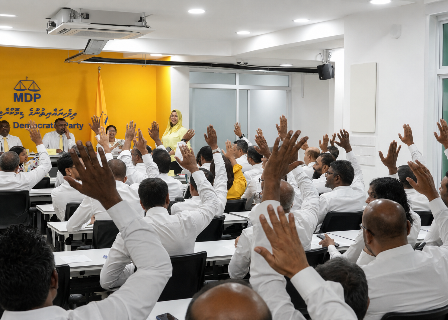 އެމްޑީޕީގެ ރައީސްގެ މަގާމު އުވާލުމަށް ކޮންގްރެސްއަށް ހުށަހަޅަނީ