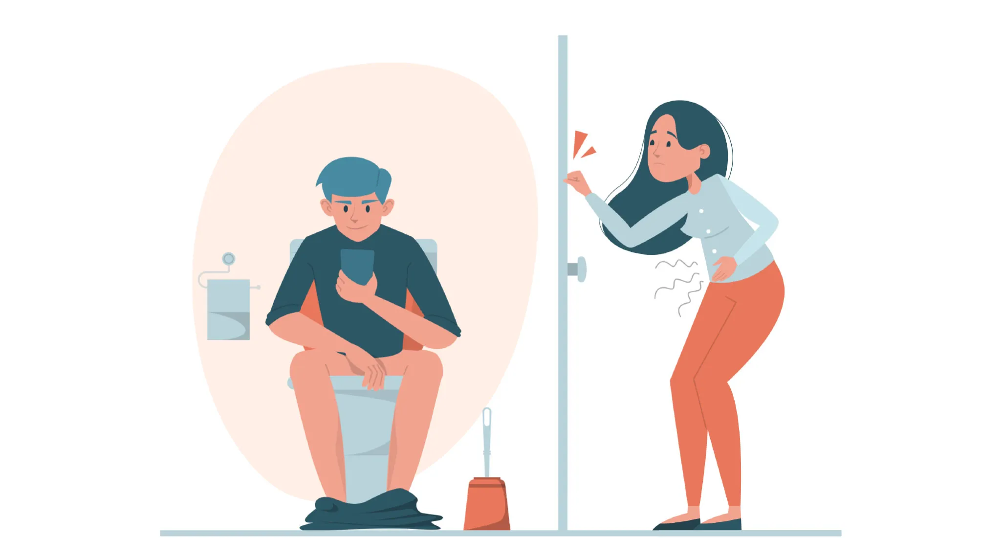 ފިރިހެނުން ގިނަ ވަގުތު ފާހާނާ މަތީގައި، އެމީހުންގެ އަނބިން ރަތައް!