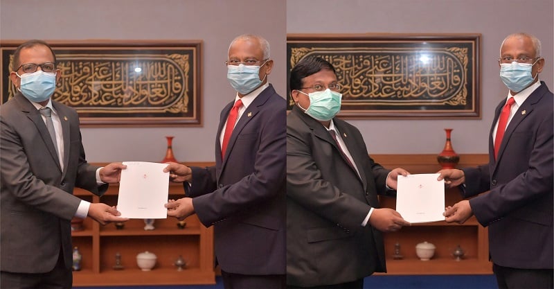 ސްޕްރީމްކޯޓަށް އަލީ ރަޝީދާއި މުހައްމަދު އިބްރާހީމް އައްޔަންކުރައްވައިފި