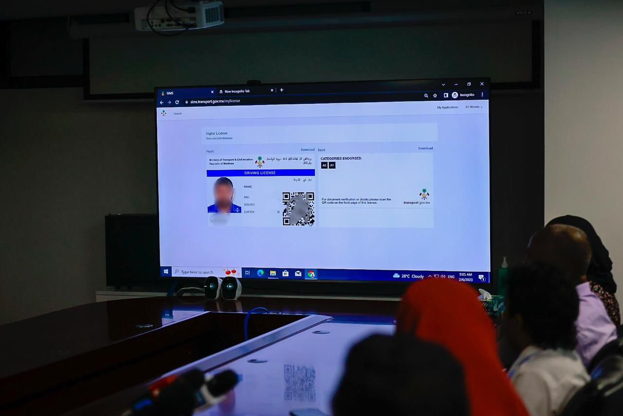 ޑިޖިޓަލް ލައިސަންސް ތައާރަފް ކޮށްފި؛ ދެން ކާޑު ޕްރިންޓް ނުކުރާނެ