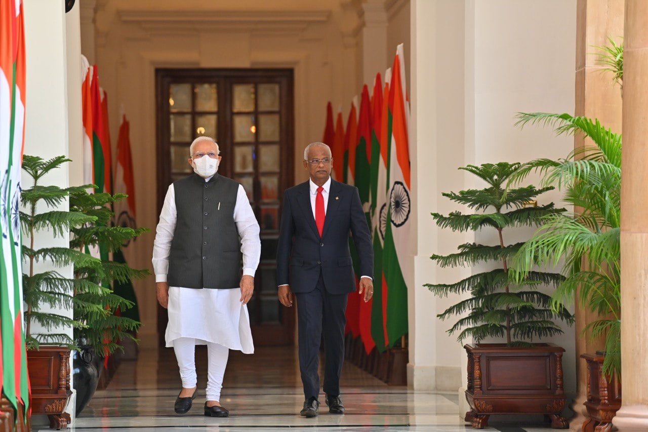 ރައީސް ސާލިހުގެ ޝަރަފުގައި ބޮޑުވަޒީރު މޯދީ ރަސްމީ ޖާފަތެއް ބާއްވަވައިފި