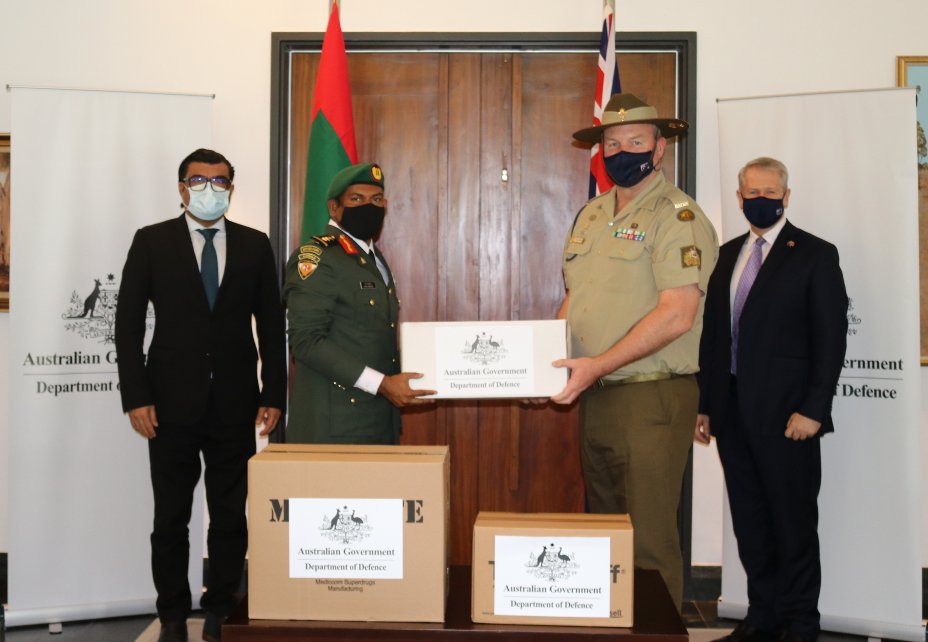 އޮސްޓްރޭލިއާއިން 3.5 ޓަނުގެ ޕީޕީއީ ސާމާނު ރާއްޖެއަށް ހަދިޔާކޮށްފި