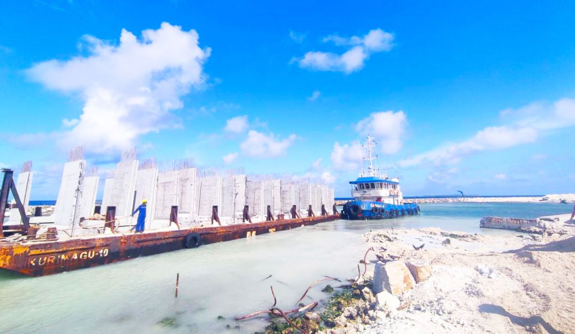 މިލަދޫ ބަނދަރުގެ 50 އިންސައްތަ މަސައްކަތް ނިމިއްޖެ