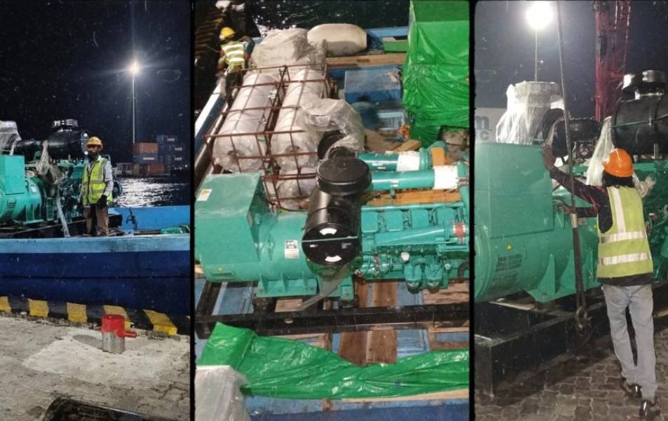 އައްޑޫއަށް 1000 ކޭވީގެ އިންޖީނެއް ފޮނުވައިފި