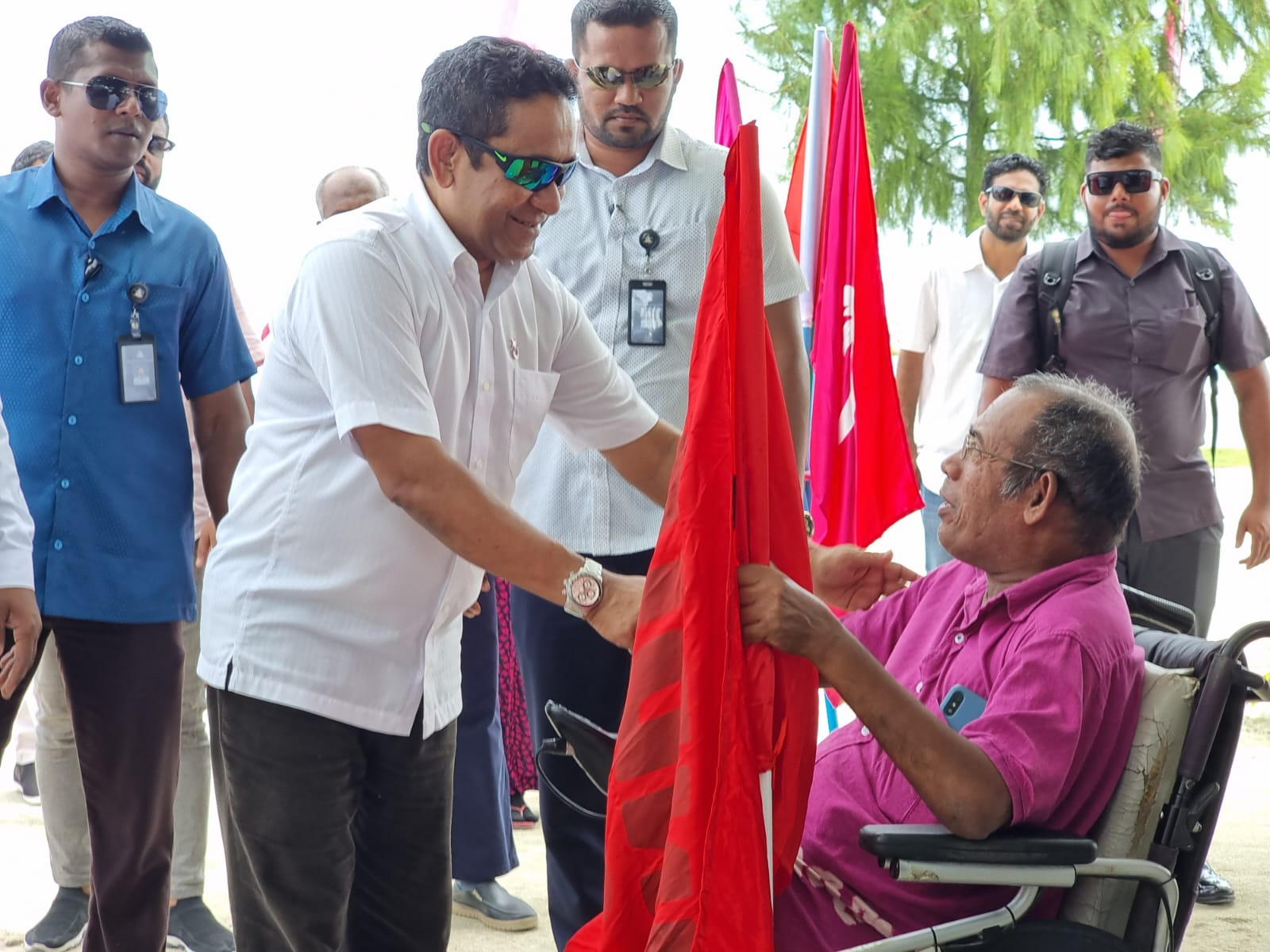 ރައީސް ޔާމީން އައްޑޫސިޓީއަށް ވަޑައިގަންނަވަނީ