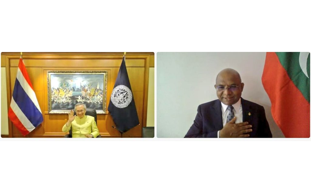 ތައިލެންޑްގެ ޚާރިޖީ ވަޒީރާއި މިނިސްޓަރ ޝާހިދު ބައްދަލުކުރައްވައިފި