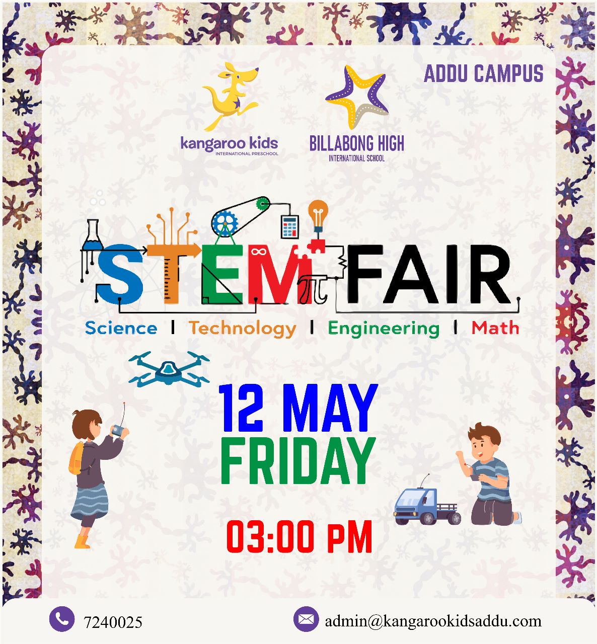 އައްޑޫގައި މާދަމާ ބާއްވާ ސްޓެމްފެއަރ: ހުރިހާ އުމުރުފުރައިގެ ދަރިވަރުންނަށް މުހިއްމު ފެއަރއެއް