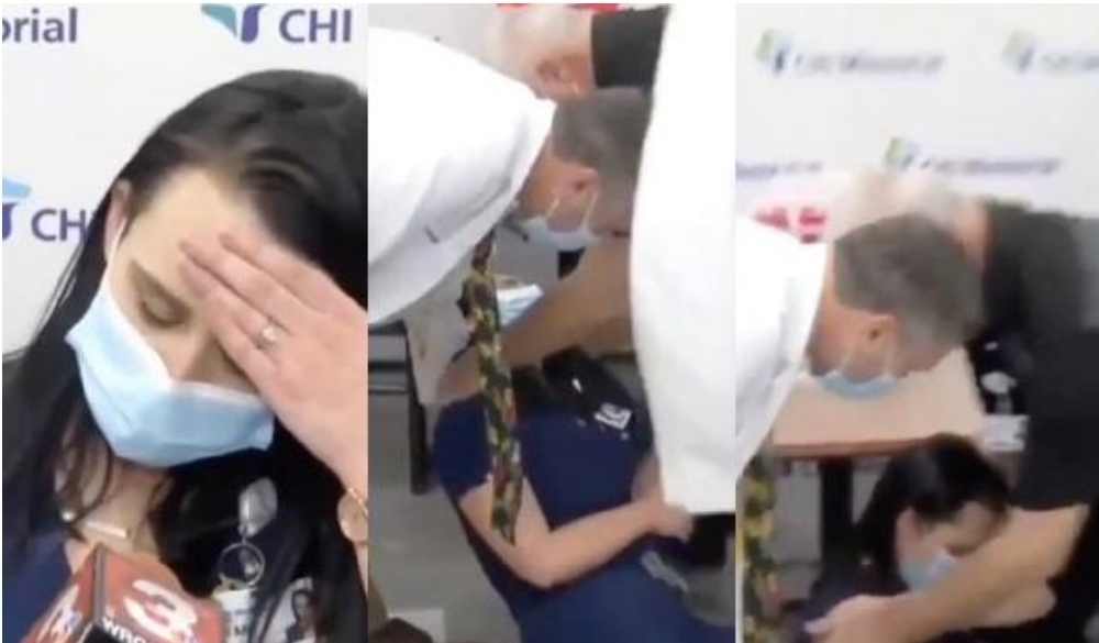 ވެކްސިން ޖެހުމަށްފަހު ނޫސްވެރިންނާ ވާހަކަދައްކަނިކޮށް ނަރުހަކު ހޭނެތިއްޖެ