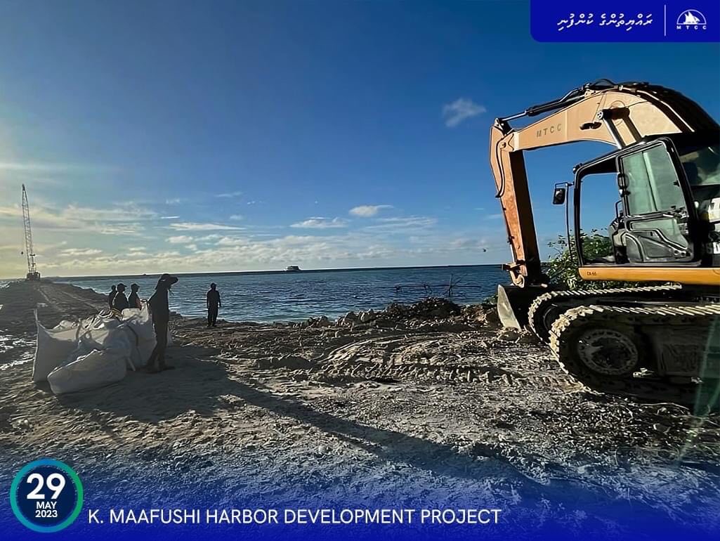 މާފުށީ ބަނދަރު: މިހާރު ކުރިއަށްދަނީ ސައިޓްގައި ބެޑް ތައްޔާރުކުރުމުގެ މަސައްކަތް