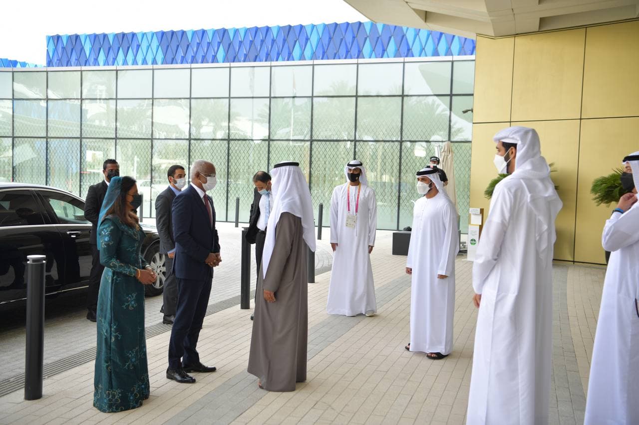 ރައީސް ސާލިހު އެކްސްޕޯ 2020 އަށް ޒިޔާރަތްކުރައްވައިފި