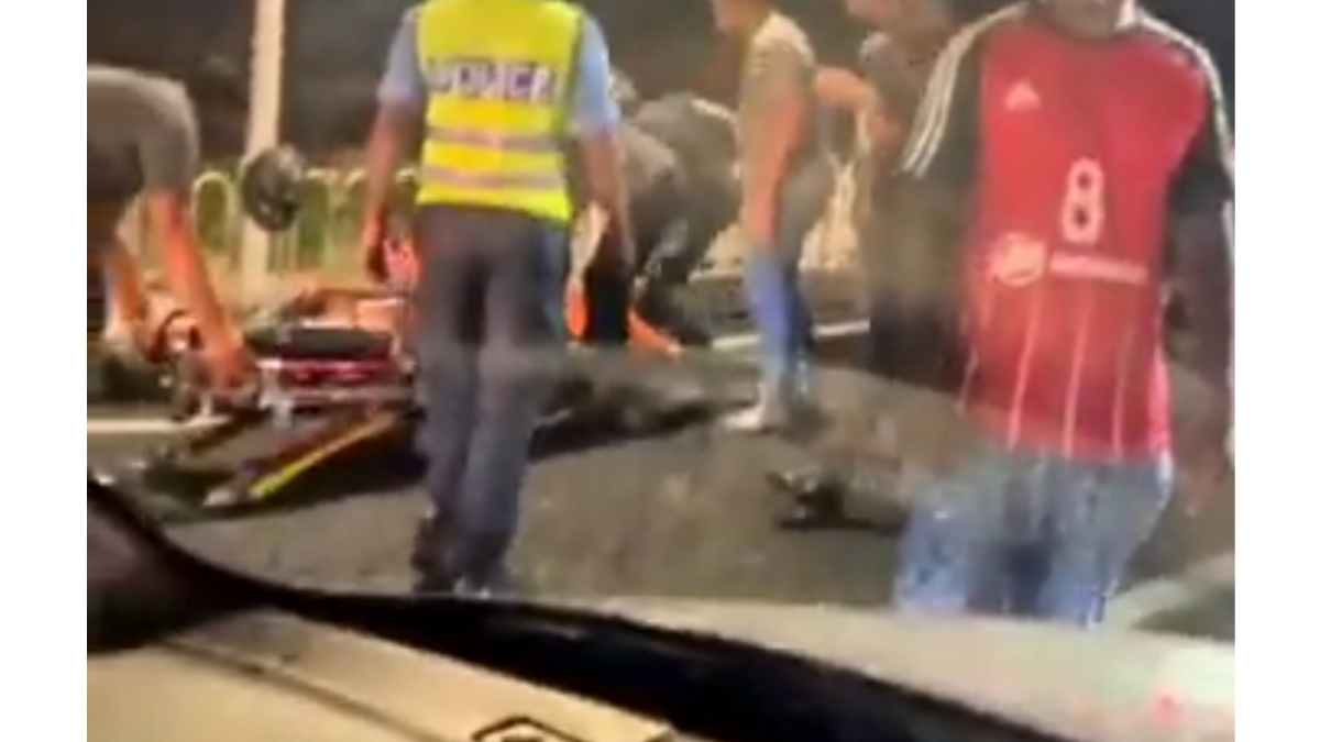 ހައިވޭ މަތީ ދެ ސައިކަލްޖެހި ނުރައްކާތެރި އެކްސިޑެންޓެއް ހިނގައިފި