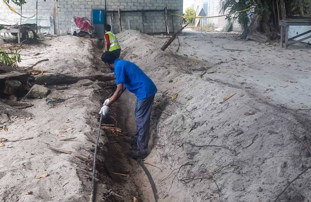 ހަންޏާމީދޫ ލޯ-ވޯލްޓޭޖް ޑިސްޓްރިބިއުޝަން ނެޓްވޯކްގެ މަސައްކަތް ދަނީ ކުރިޔަށް - ސްޓެލްކޯ