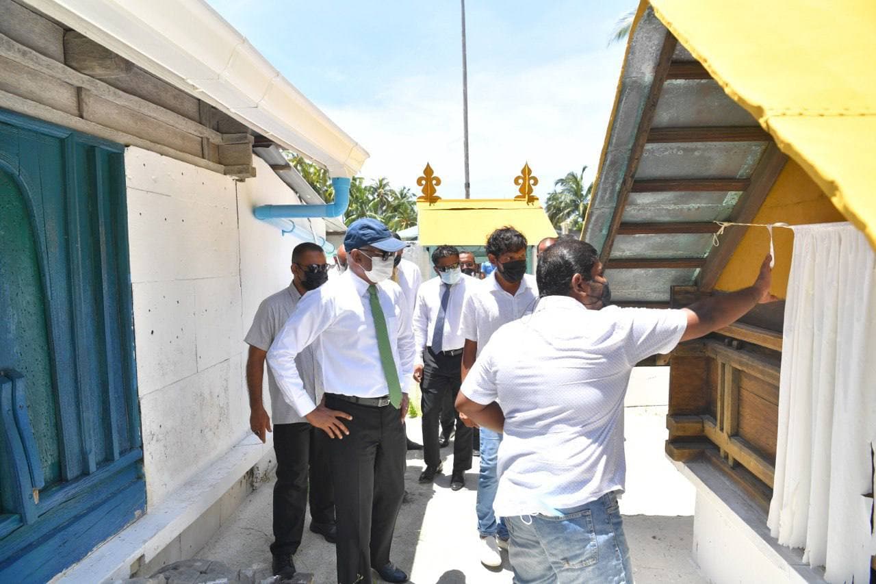 ވަންދޫގެ ބައެއް އާސާރީ ތަންތަނަށް ރައީސް ޒިޔާރަތްކުރައްވައިފި