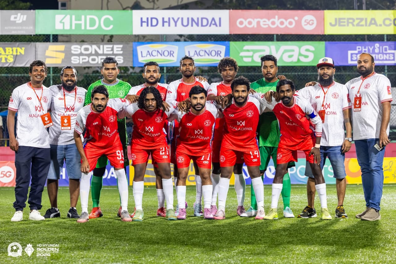 ގޯލްޑަން ފުޓްސަލް ޗެލެންޖްގެ އައްޑޫސިޓީގެ ފައިނަލަށް މަރަދޫ ދަތުރުކޮށްފި