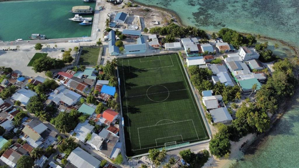 ކެޔޮދޫ ފުޓްބޯޅަ ދަނޑު ޒަމާނީ ފެންވަރަށް ތަރައްގީކޮށް ނިމިއްޖެ