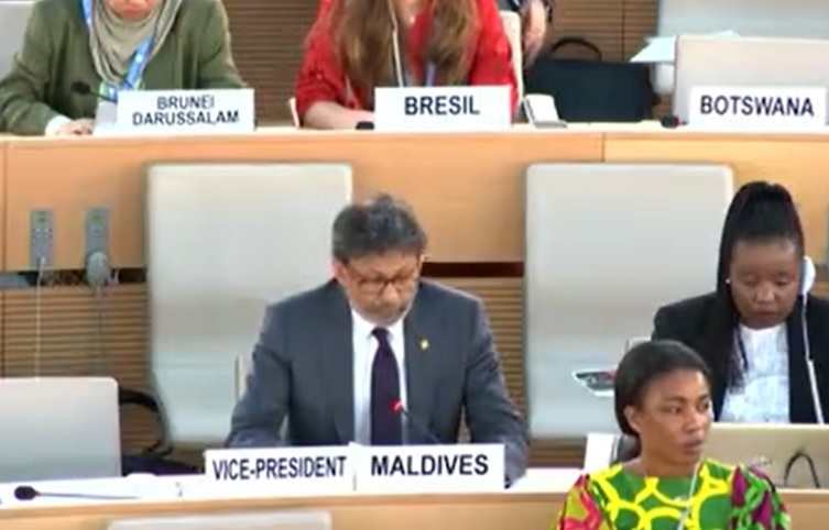 މުޞްޙަފް އެންދުމާއި ގުޅިގެން ހިއުމަން ރައިޓްސް ކައުންސިލްގައި ބޭއްވި ބައްދަލުވުމުގައި ރާއްޖެއިން ބައިވެރިވެއްޖެ