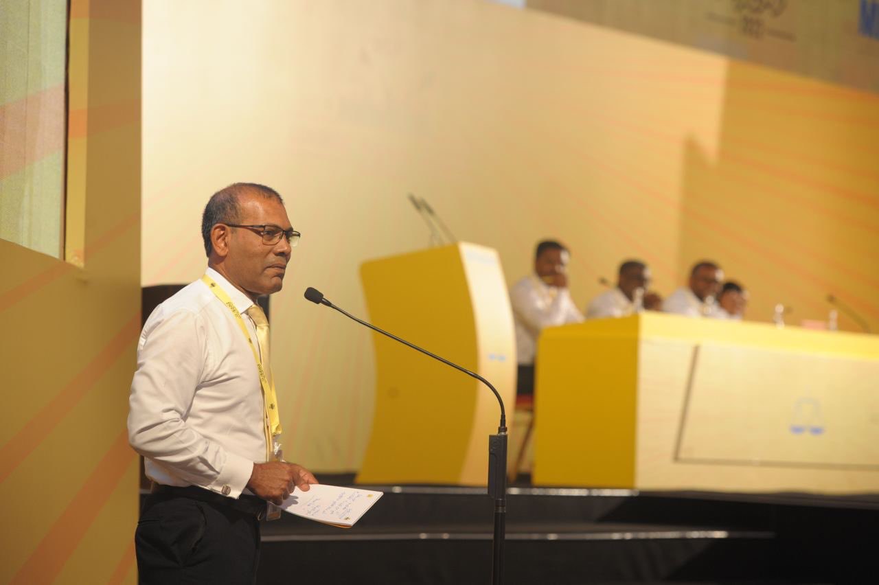 ރައީސް ނަޝީދު ދެއްކެވި ވާހަކަފުޅެއްގެ ސަބަބުން ކޮންގްރެސް ހޫނުވެއްޖެ