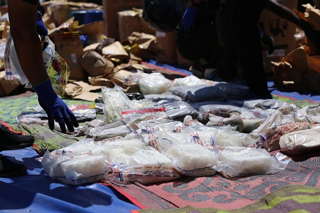 ފުލުހުންގެ ބެލުމުގެ ދަށުގައި ހުރި 300 ކިލޯއަށްވުރެ ގިނަ މަސްތުވާތަކެތި ނައްތާލައިފި