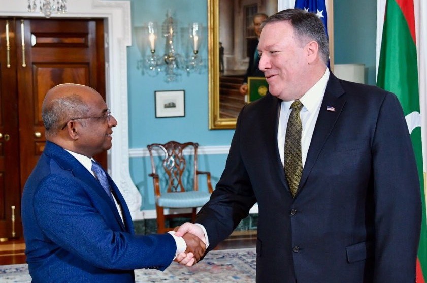 ޚާރިޖީ ވަޒީރުގެ ޝުކުރު އެމެރިކާއަށް