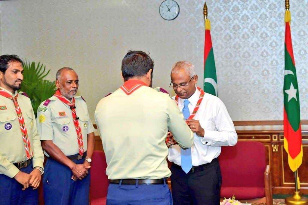މުޖުތަމަޢު ބިނާކުރުމުގައި ސްކައުޓުންނަކީ ވަރަށް މުހިއްމު ރޯލެއް އަދާކުރާ ބައެއް- ރައީސް ޞާލިޙް