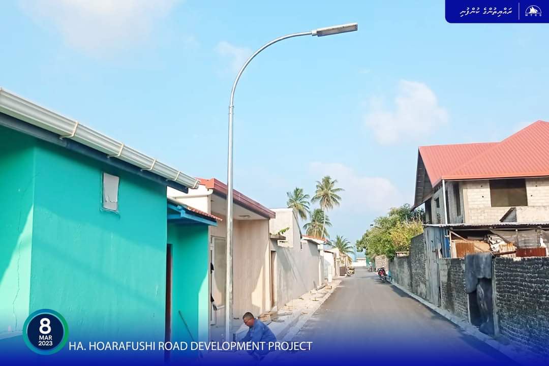 ހޯރަފުށީ މަގުހެދުން: މަސައްކަތުގެ 80 އިންސައްތަ ނިމިއްޖެ